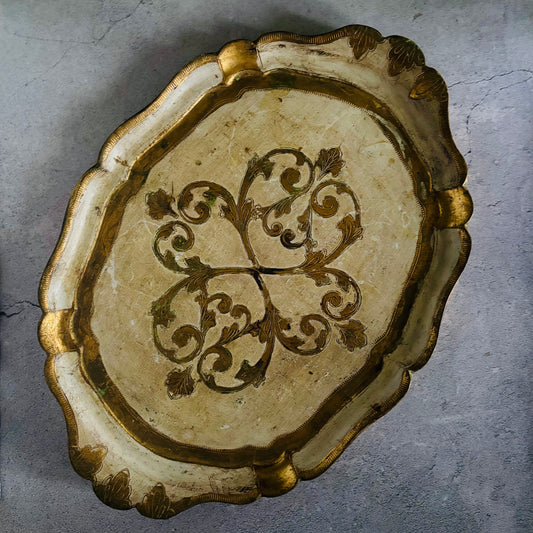 Vintage Florentine Paper Mache Tray | The Urban Vintage Affair