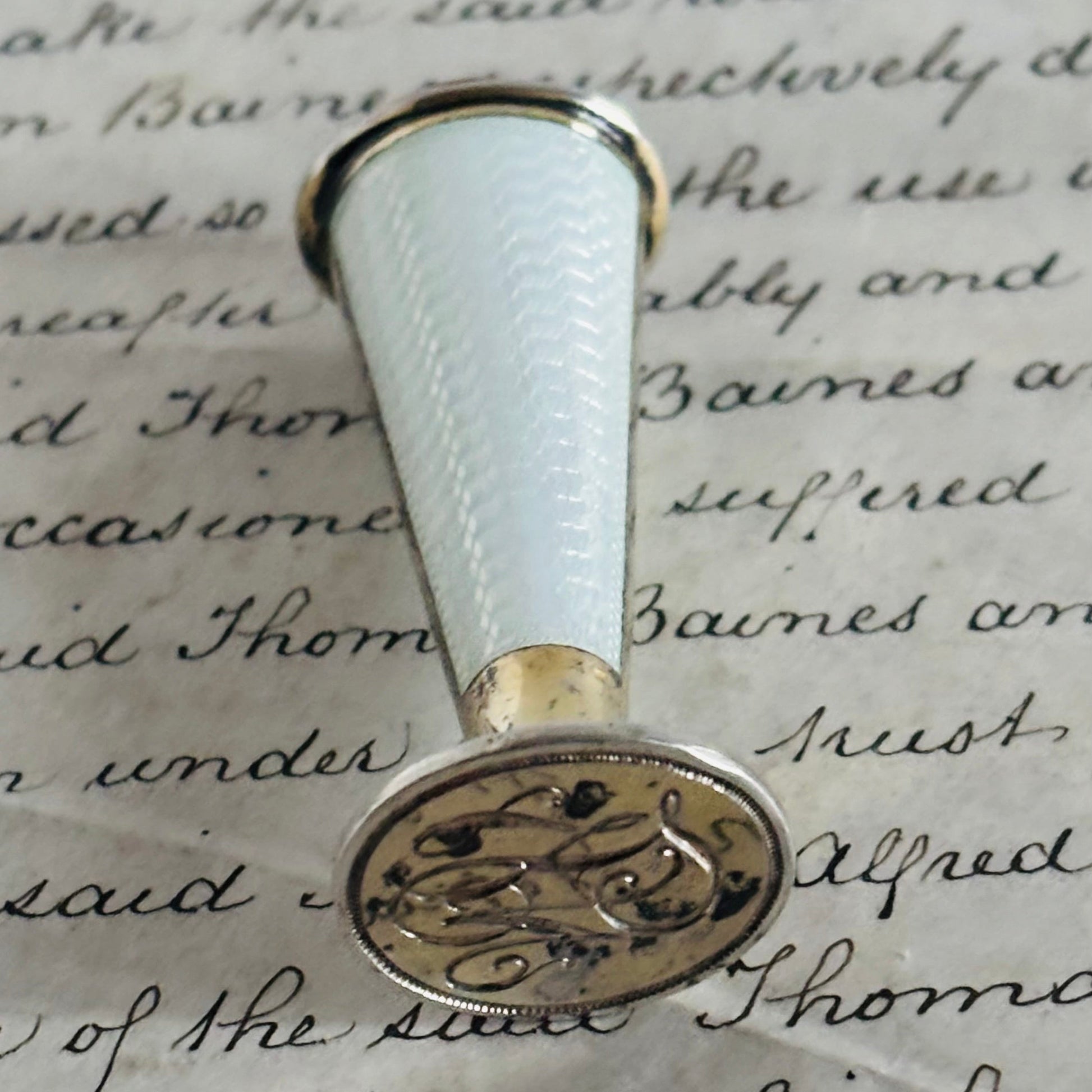 Antique Silver Wax Seal Stamp | The Urban Vintage Affair