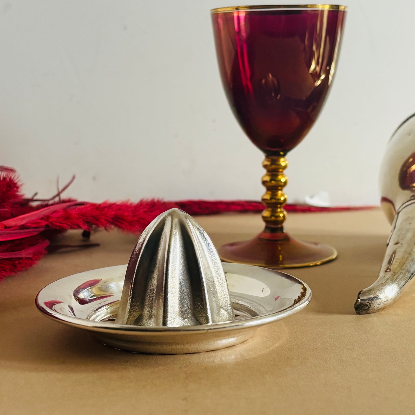 Antique Silver Lemon Juicer Art Deco | Functional & Stylish Reamer