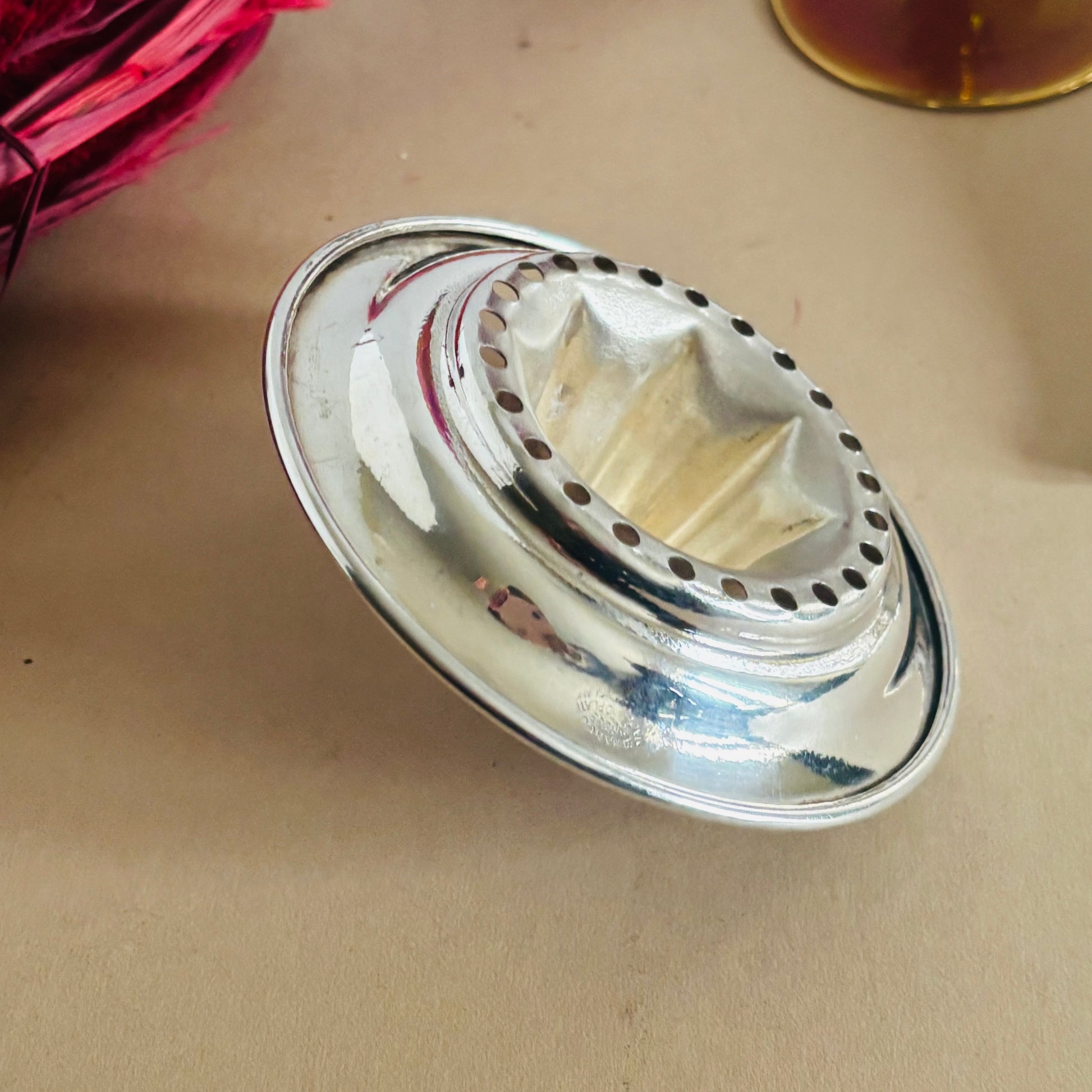 Antique Silver Lemon Juicer Art Deco | Functional & Stylish Reamer