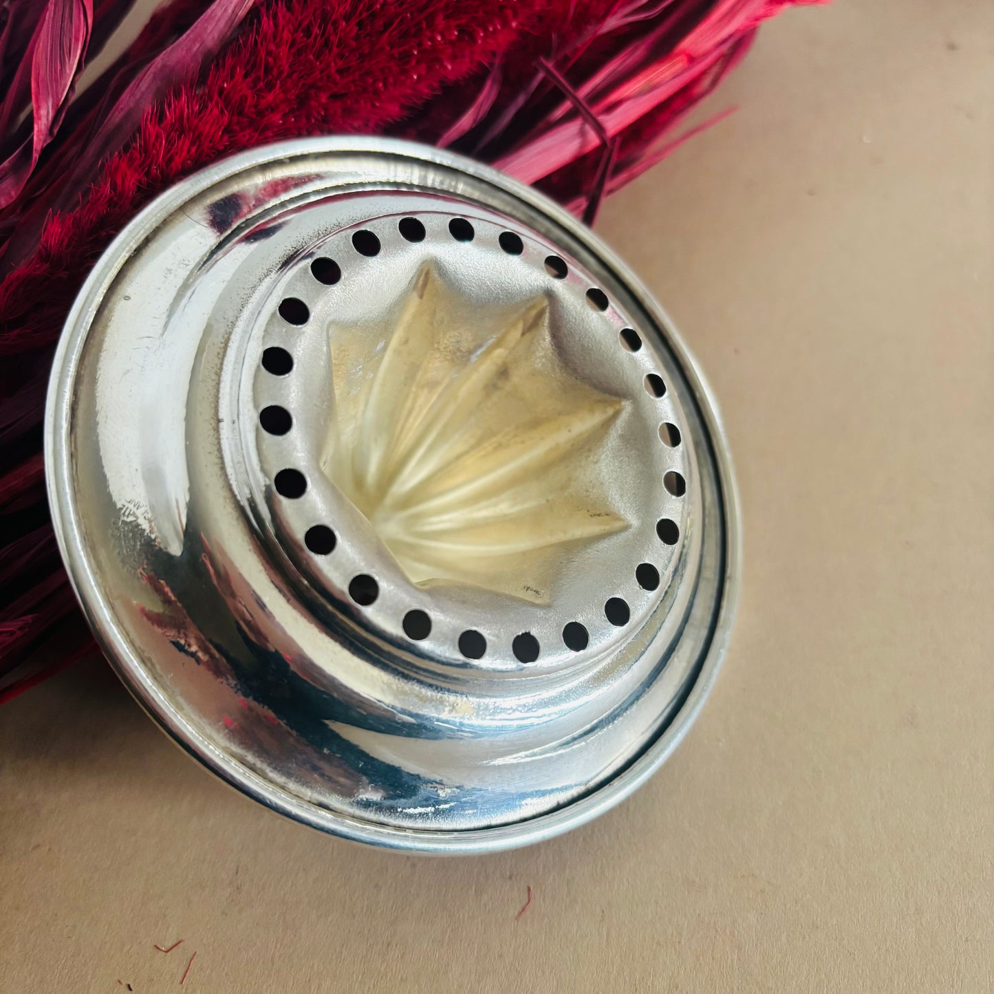 Antique Silver Lemon Juicer Art Deco | Functional & Stylish Reamer