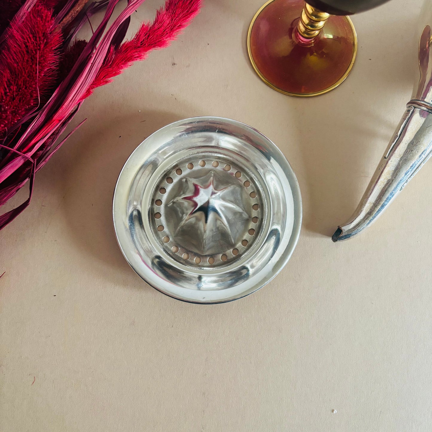Antique Silver Lemon Juicer Art Deco | Functional & Stylish Reamer
