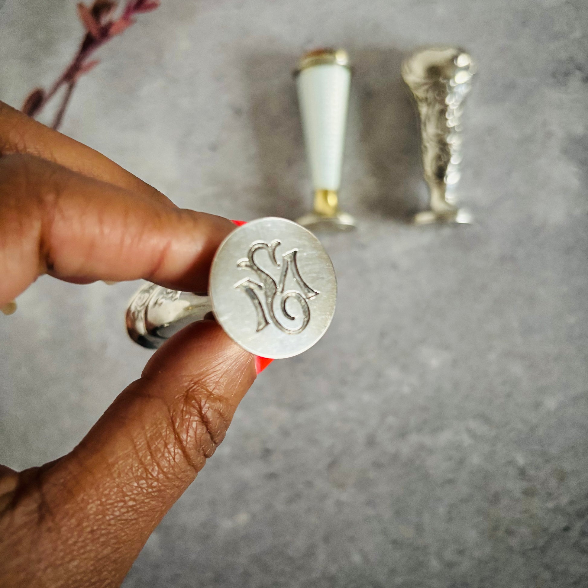 Antique Silver Wax Seal Stamp | The Urban Vintage Affair