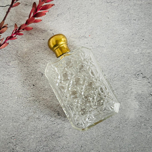 Victorian Cut Glass Hip Flask | The Urban Vintage Affair