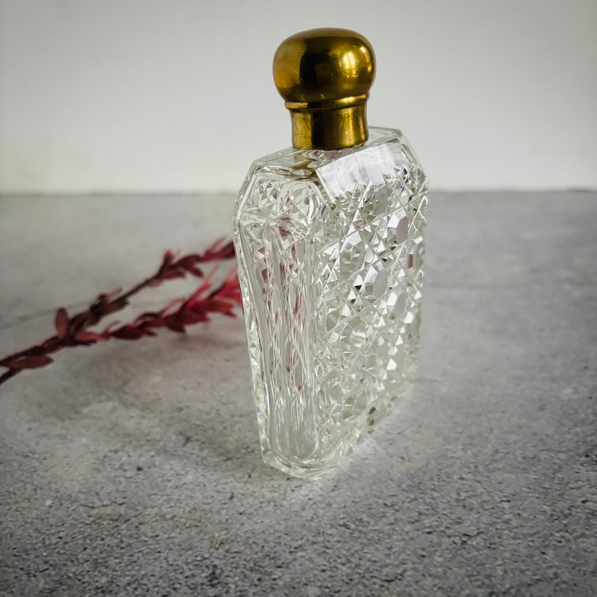 Victorian Cut Glass Hip Flask | The Urban Vintage Affair