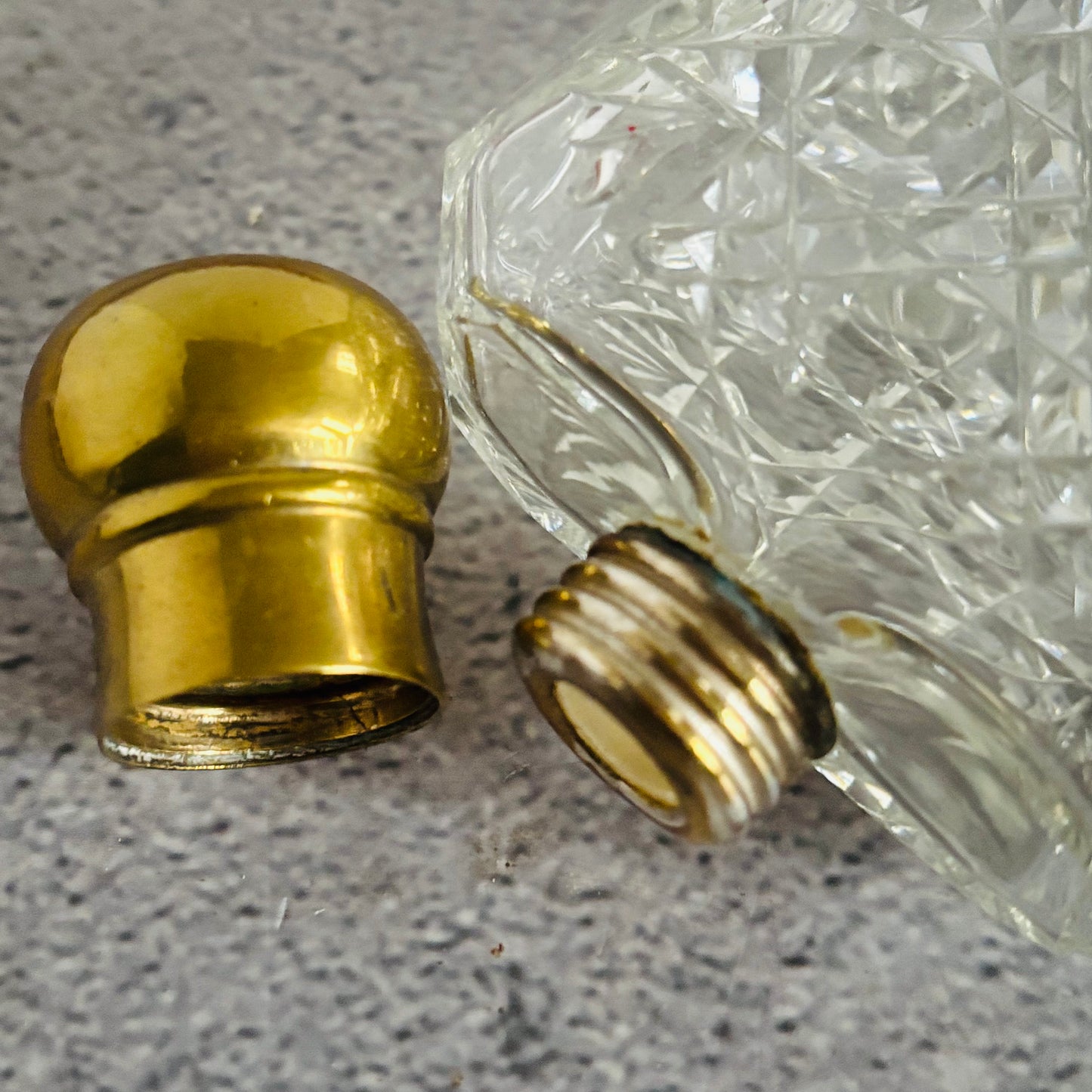 Victorian Cut Glass Hip Flask | The Urban Vintage Affair