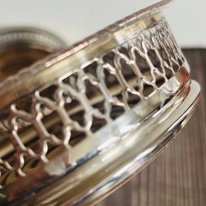 Master Harvey - Antique Sliver Plate Bottle Coaster