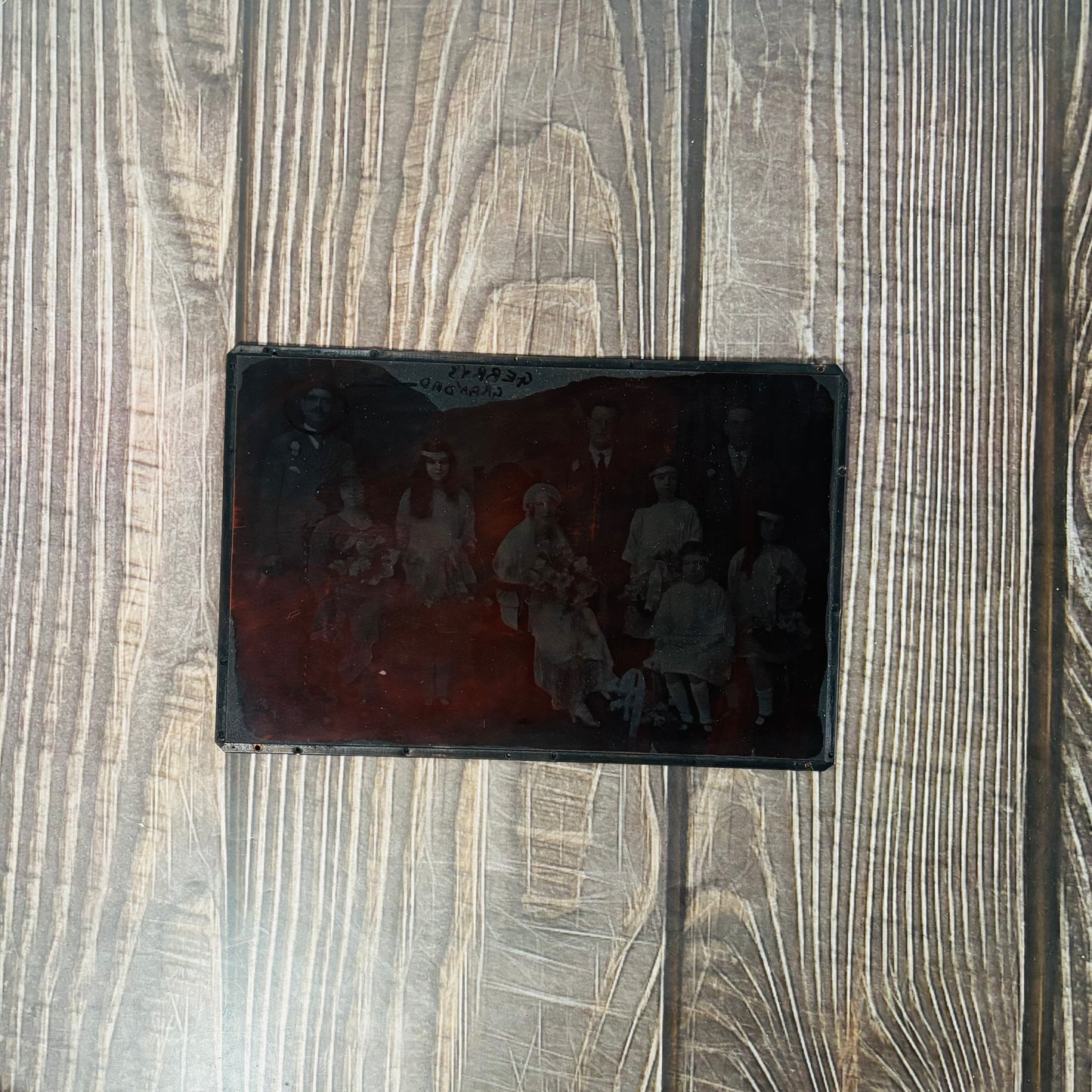 Vintage Copper Printing Plate Vintage Wedding Photo