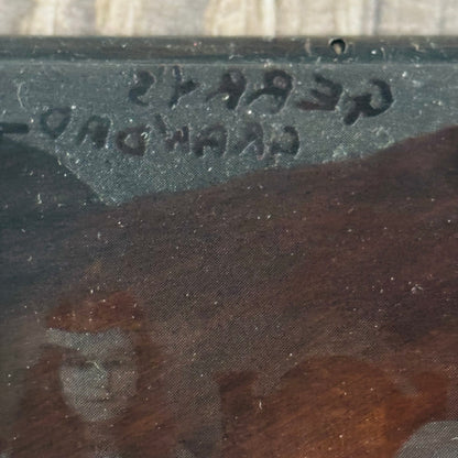 Vintage Copper Printing Plate Vintage Wedding Photo