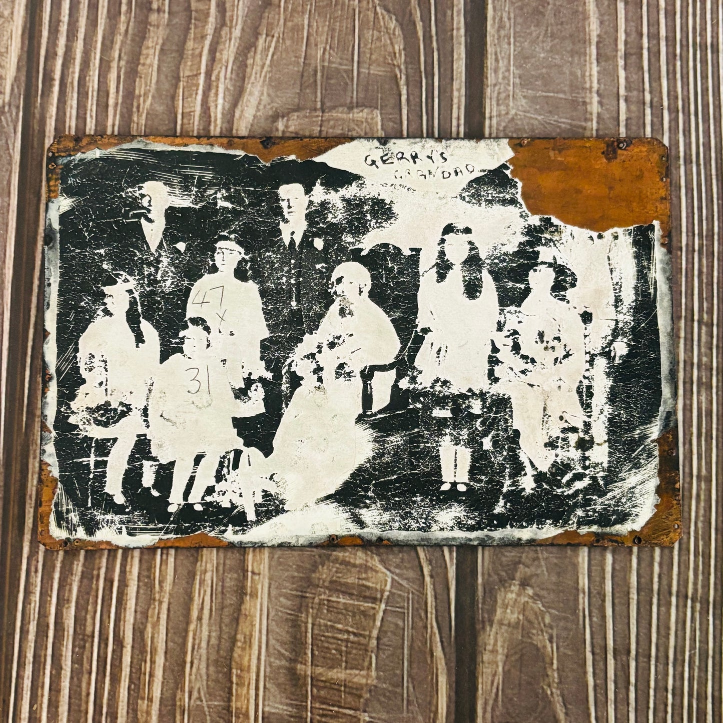 Vintage Copper Printing Plate Vintage Wedding Photo