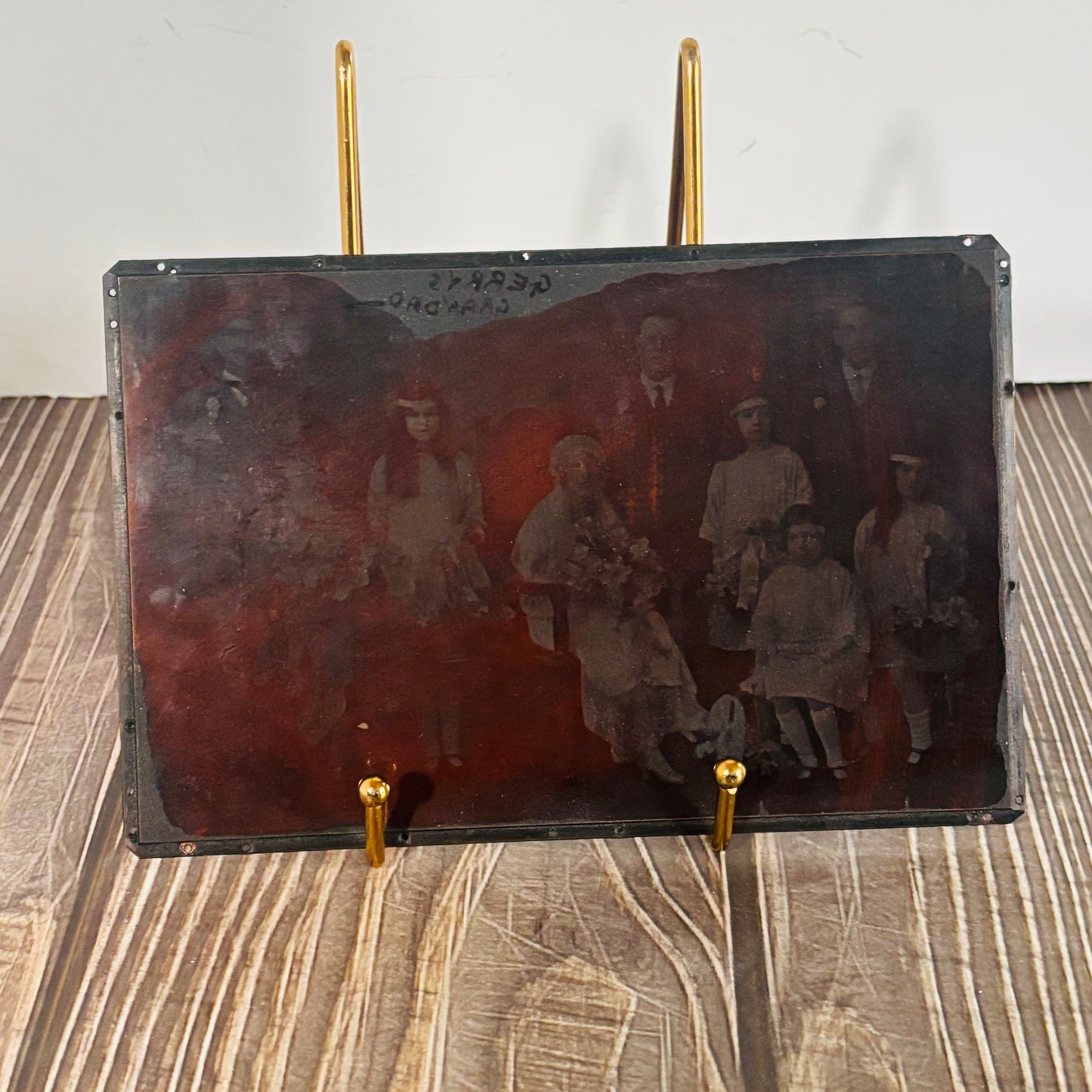 Vintage Copper Printing Plate Vintage Wedding Photo