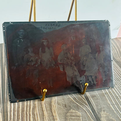 Vintage Copper Printing Plate Vintage Wedding Photo