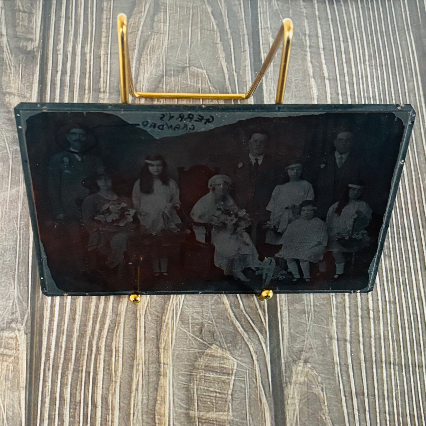 Vintage Copper Printing Plate Vintage Wedding Photo