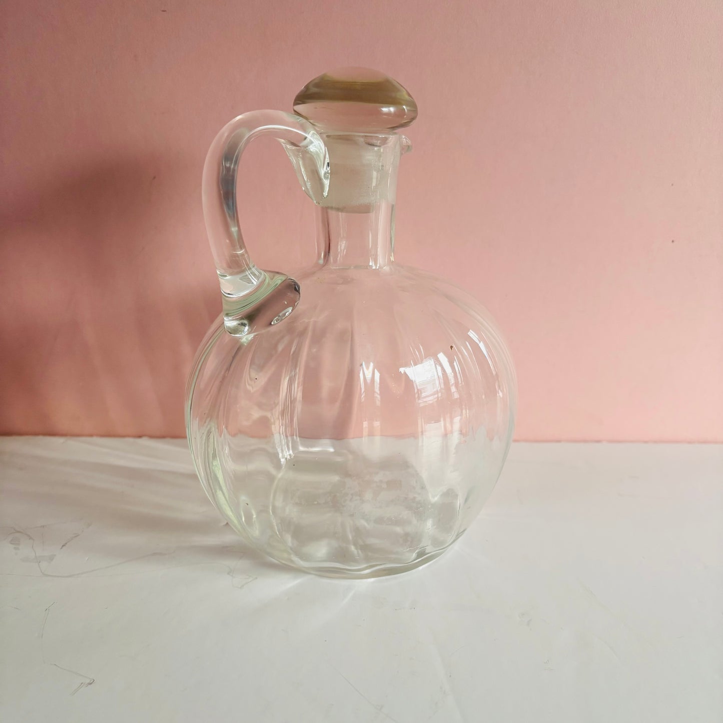 The Artist Amy - Vintage Fluted Glass Decanter Jug
