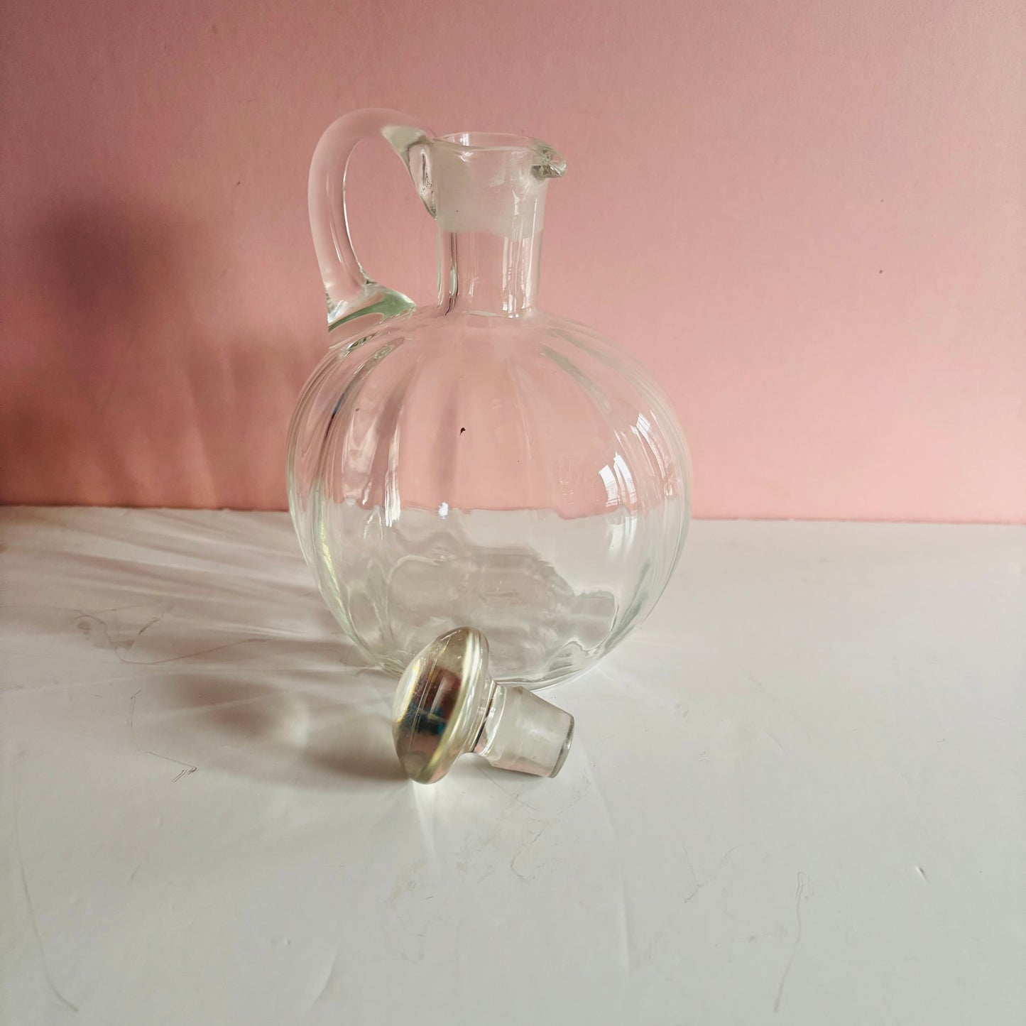 The Artist Amy - Vintage Fluted Glass Decanter Jug