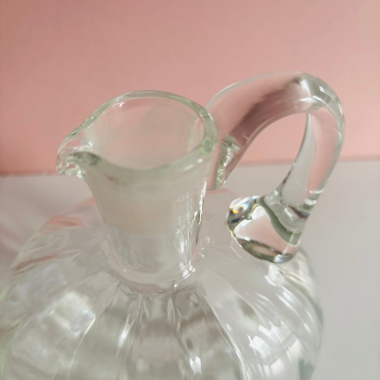 The Artist Amy - Vintage Fluted Glass Decanter Jug
