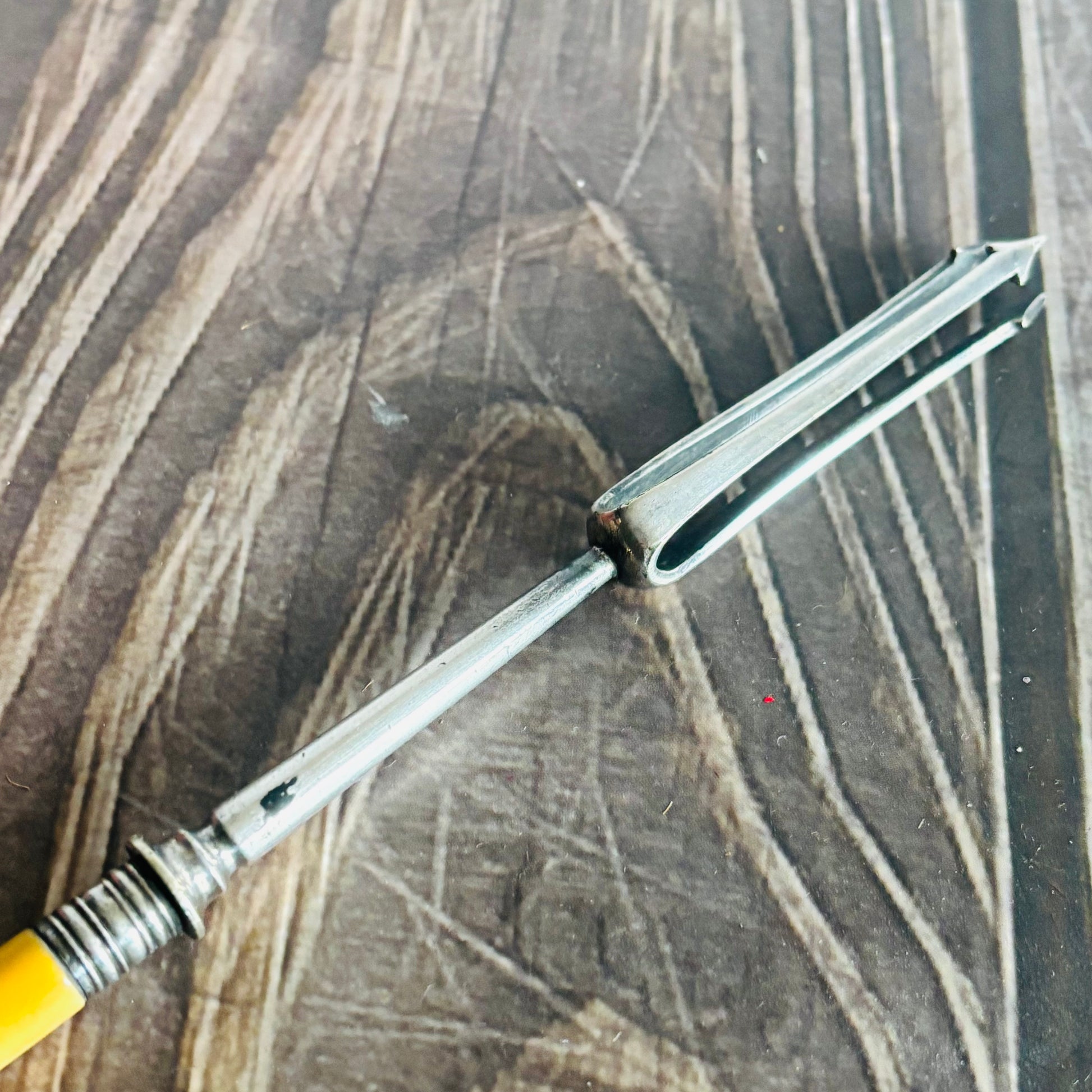 Rare Antique Silver & Bone Trident Fork | The Urban Vintage Affair