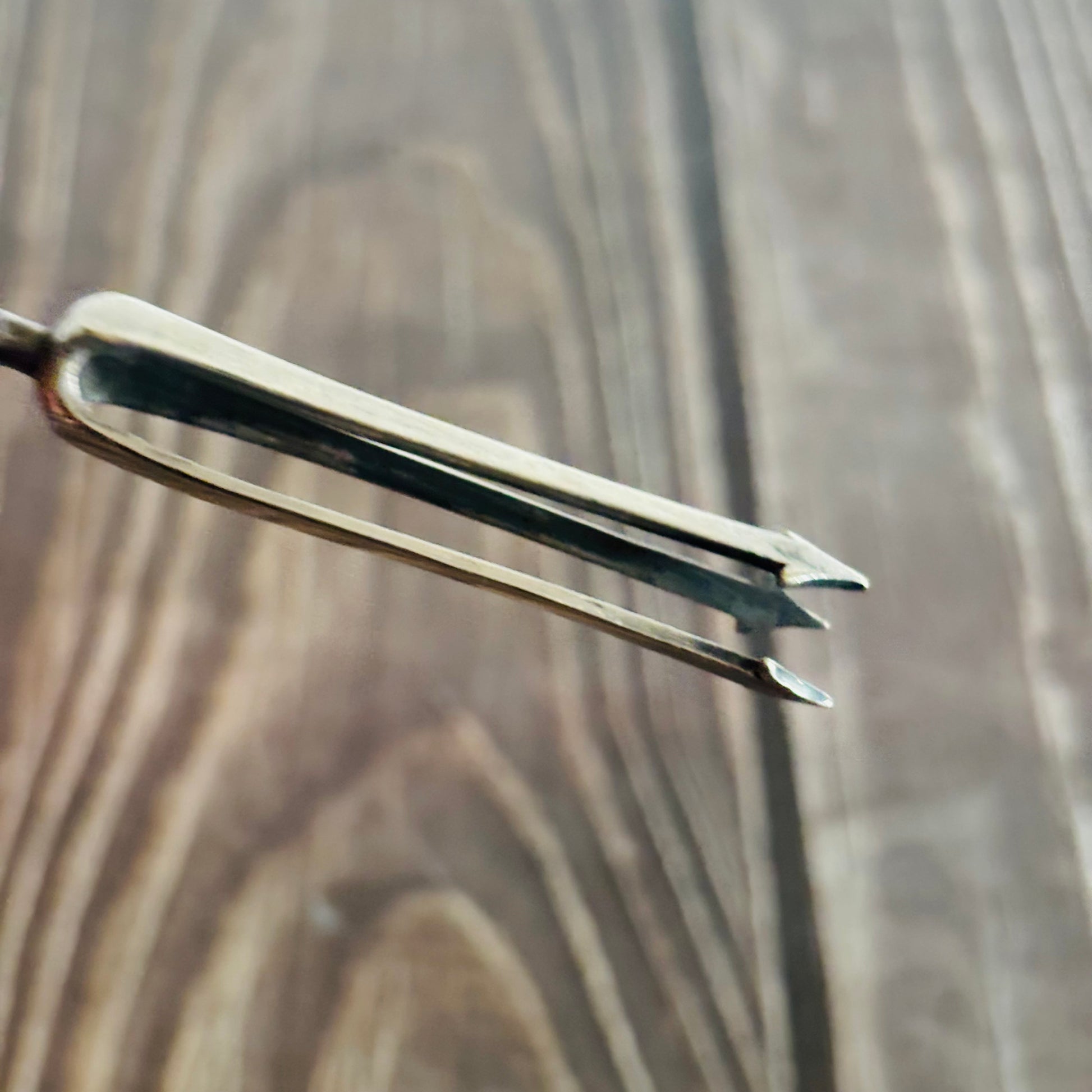 Rare Antique Silver & Bone Trident Fork | The Urban Vintage Affair