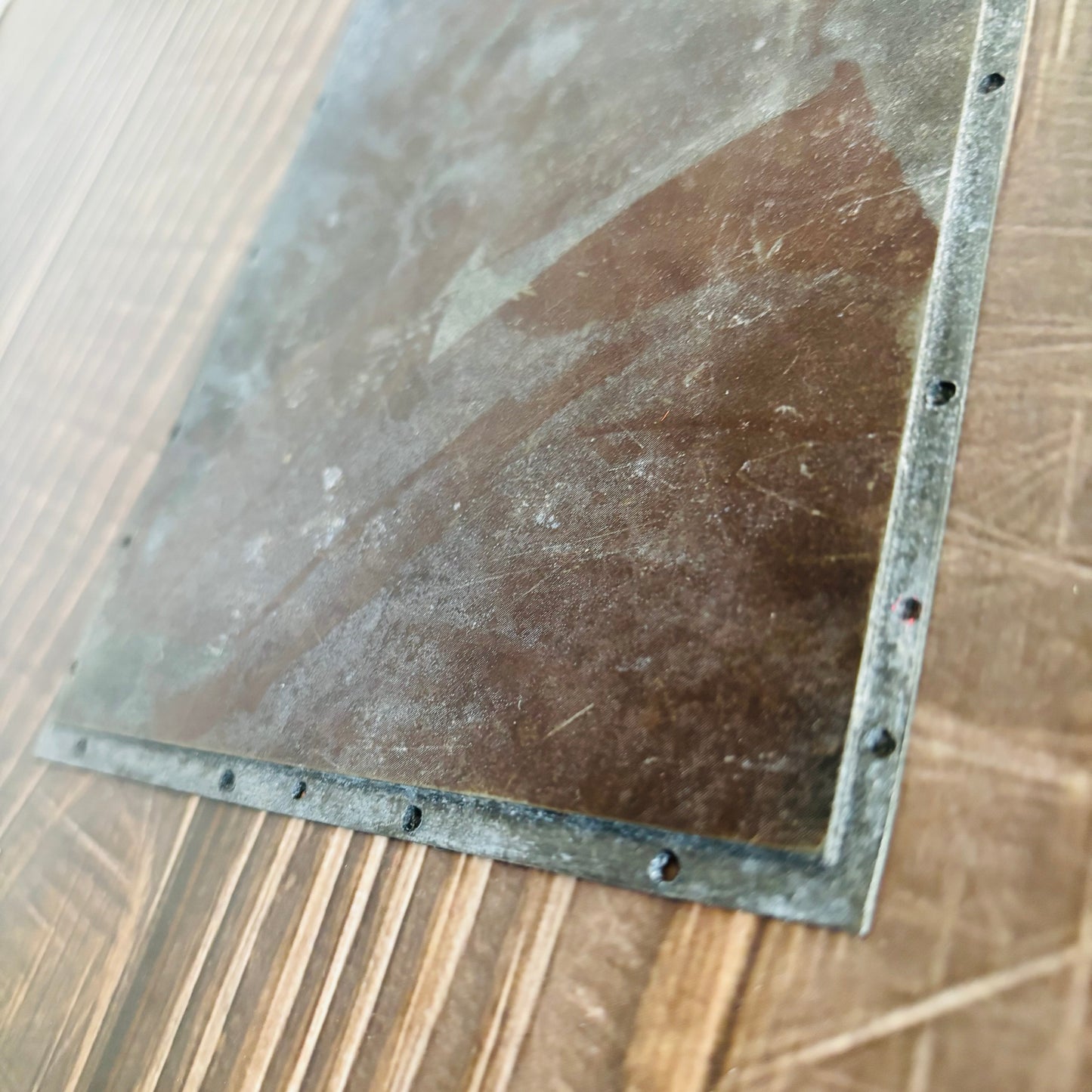 Vintage Copper Printing Plate Large Portrait of a Gentleman In A Suit