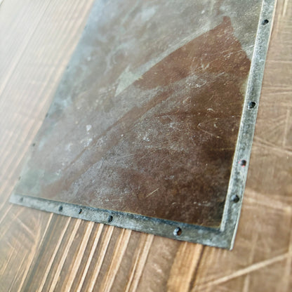 Vintage Copper Printing Plate Large Portrait of a Gentleman In A Suit