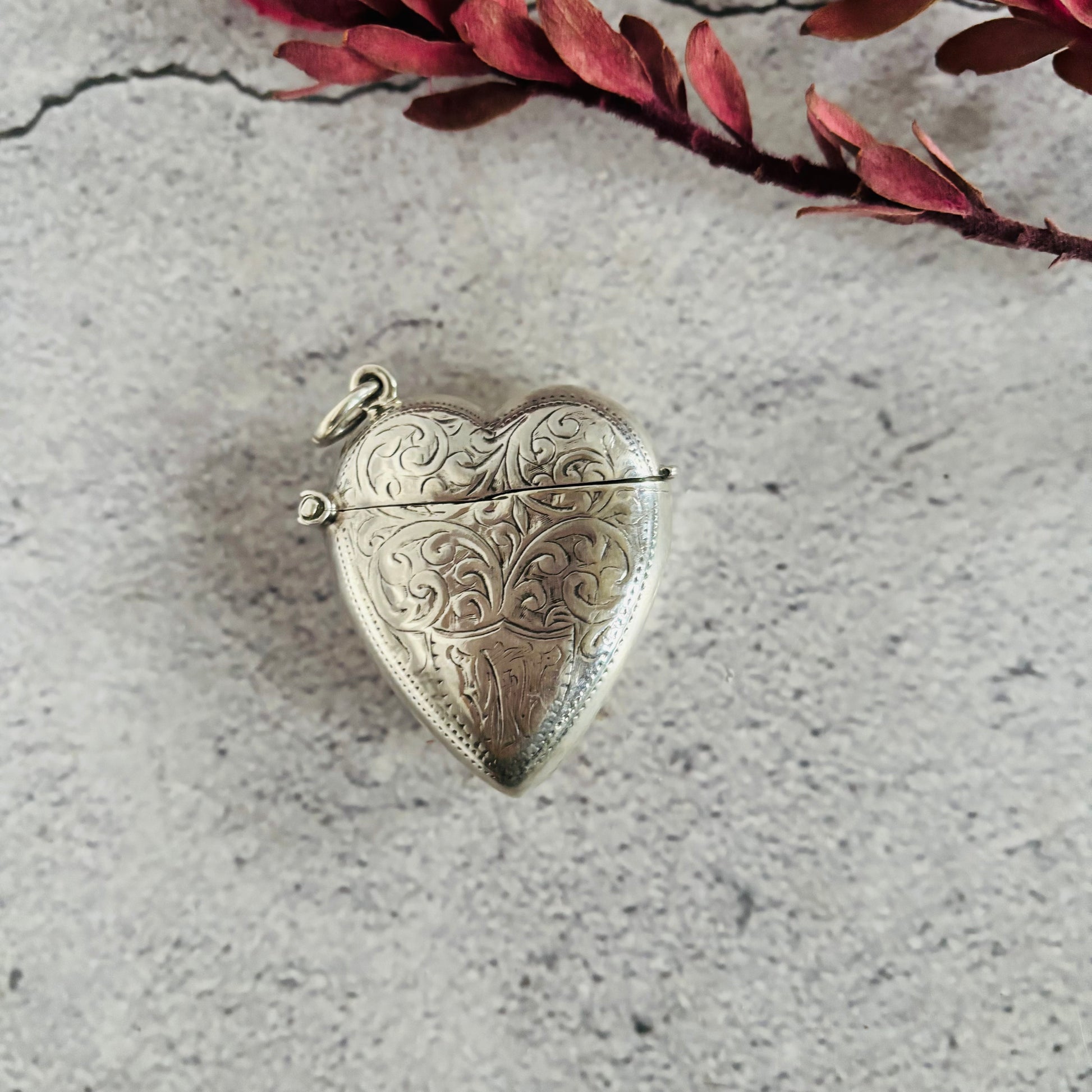 Sterling Silver Vesta In Heart Shape | Valentine Day Gift