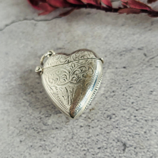 Sterling Silver Vesta In Heart Shape | Valentine Day Gift