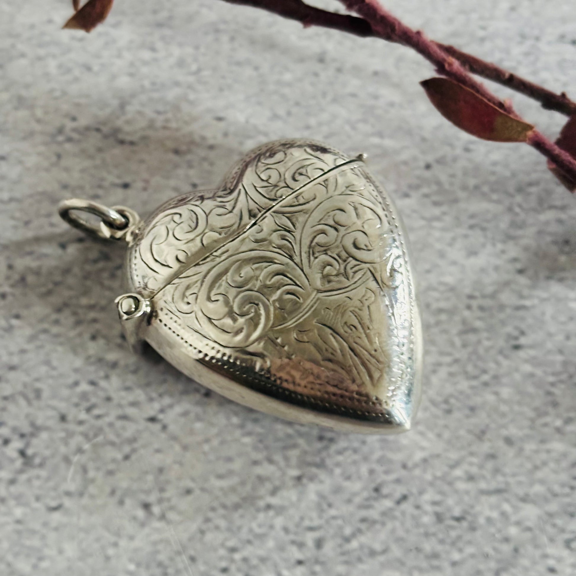 Sterling Silver Vesta In Heart Shape | Valentine Day Gift