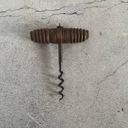 Victorian Treen Corkscrew | Antique Barware Accessory