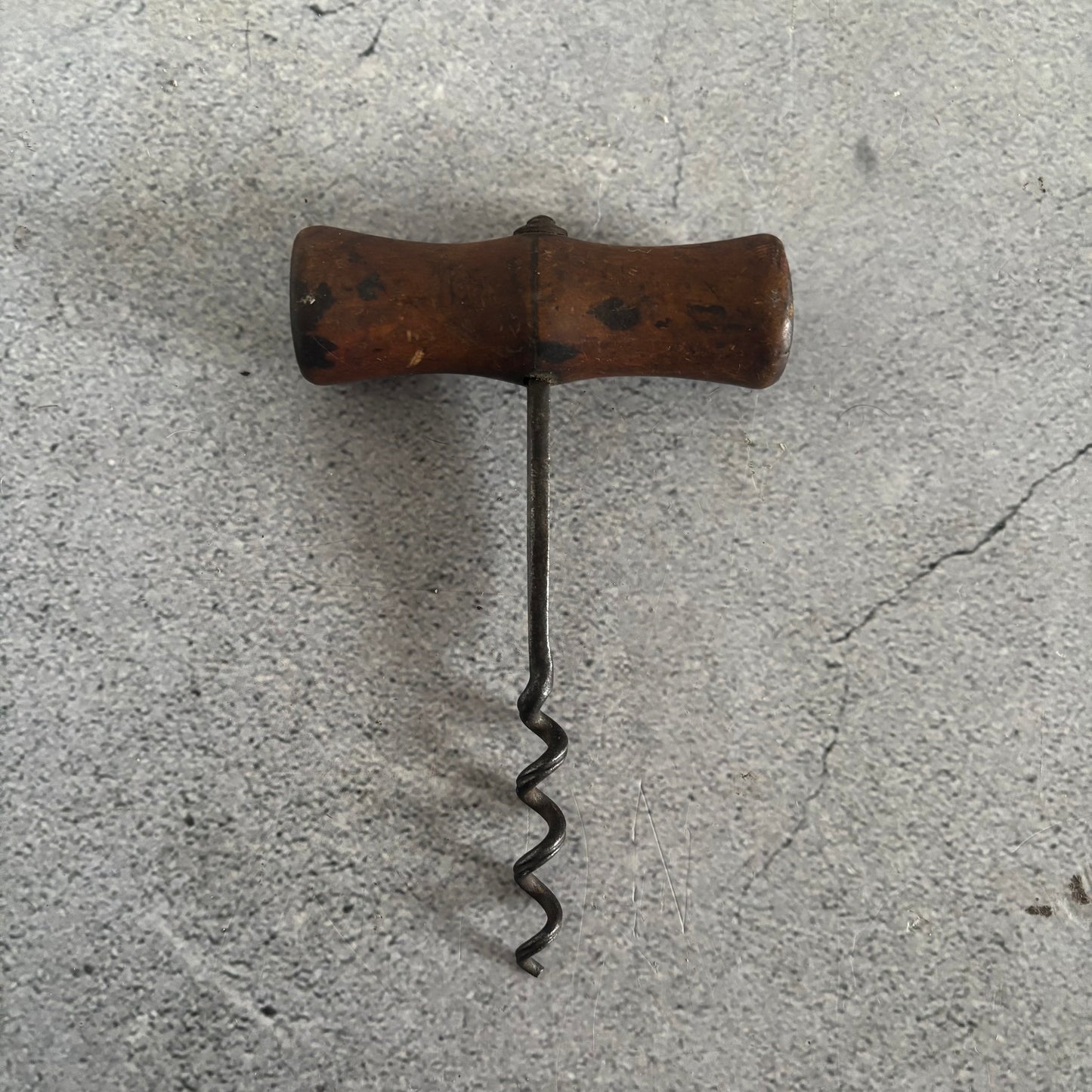 Victorian Treen Corkscrew | Antique Barware Accessory