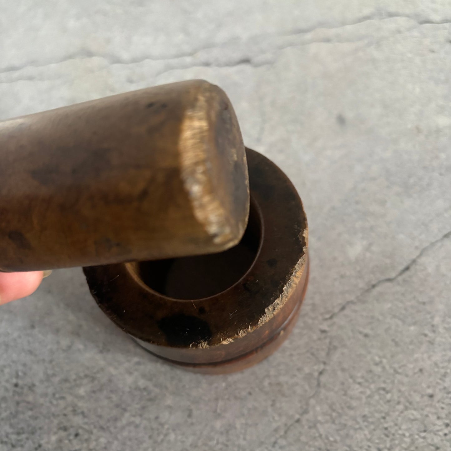 Antique English Treen Oak Packet Former | The Urban Vintage Affair