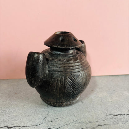 Antique African Clay Ink Pot From Kano Nigeria | Rare Beautiful Find
