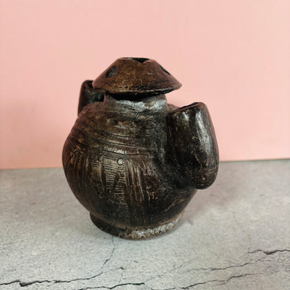Antique African Clay Ink Pot From Kano Nigeria | Rare Beautiful Find
