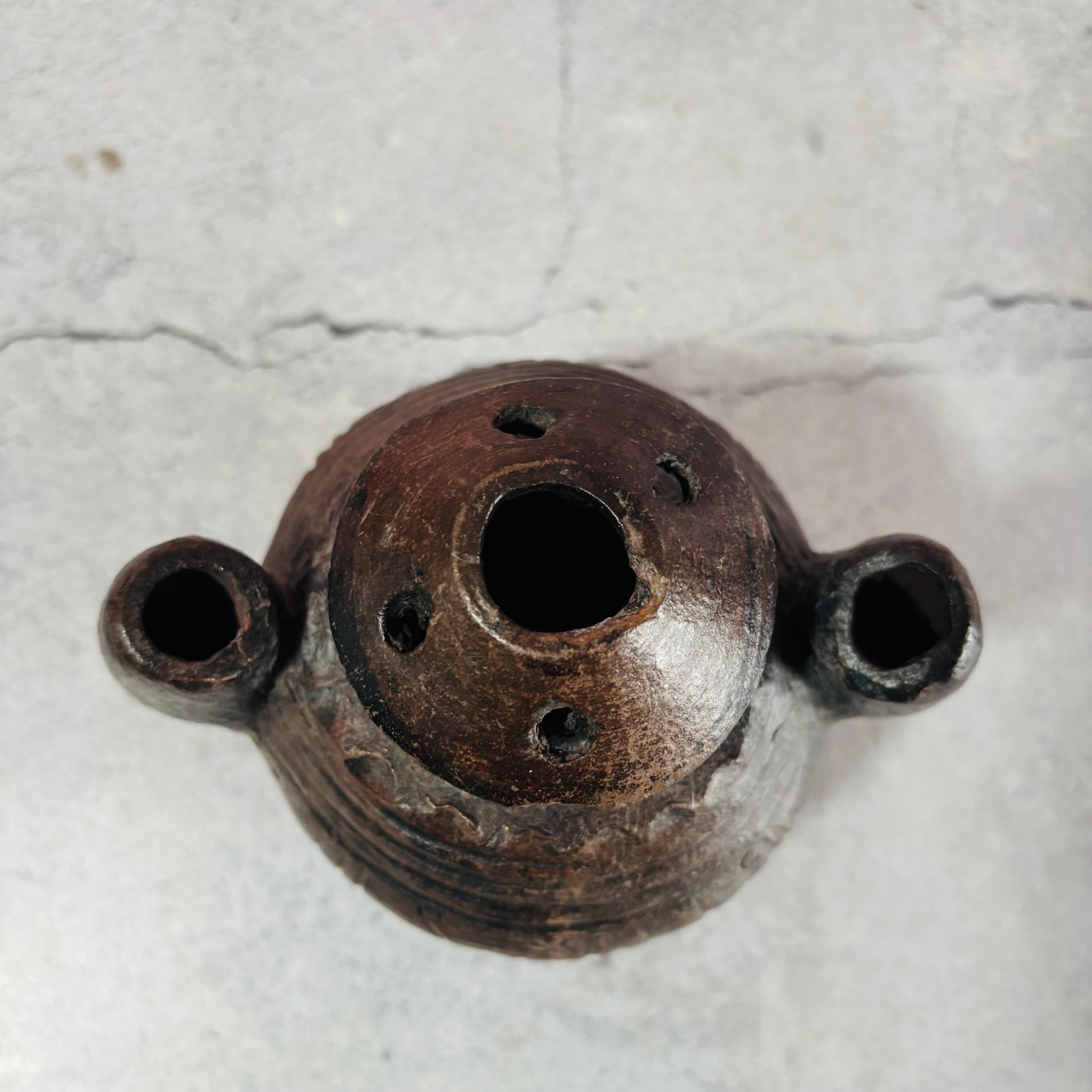 Antique African Clay Ink Pot From Kano Nigeria | Rare Beautiful Find