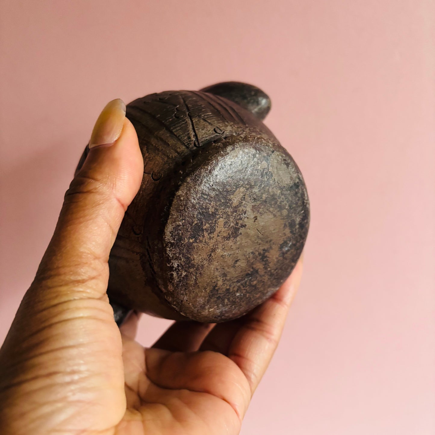 Antique African Clay Ink Pot From Kano Nigeria | Rare Beautiful Find