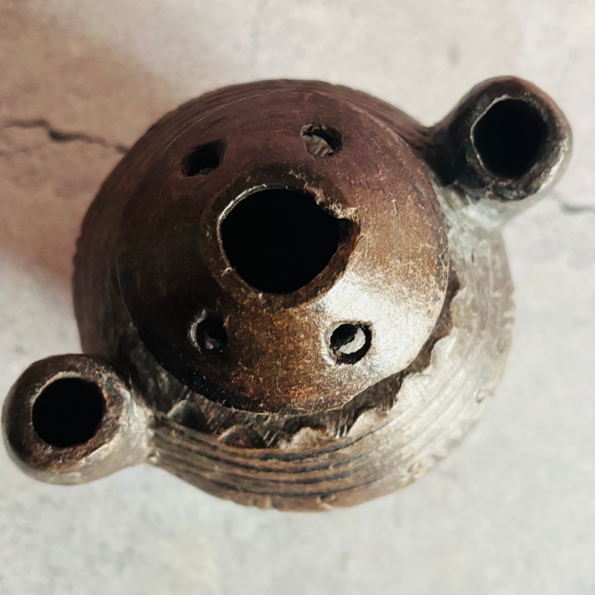 Antique African Clay Ink Pot From Kano Nigeria | Rare Beautiful Find