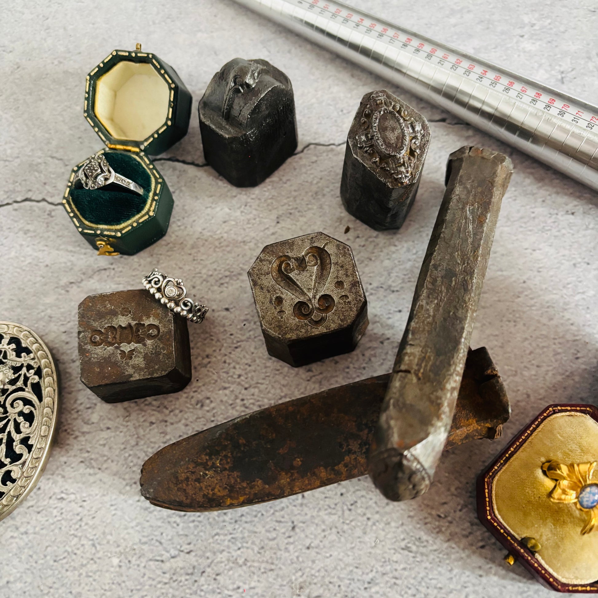 Antique Cast Moulds and Embossing Tools For Jewellery | The Urban Vintage Affair