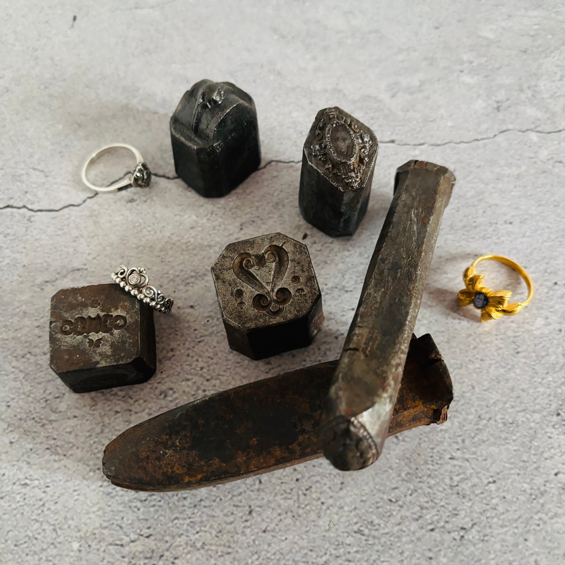 Antique Cast Moulds and Embossing Tools For Jewellery | The Urban Vintage Affair