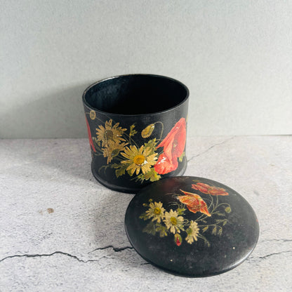 The Mixologist Meg - Antique Black Lacquer Paper Mache Box