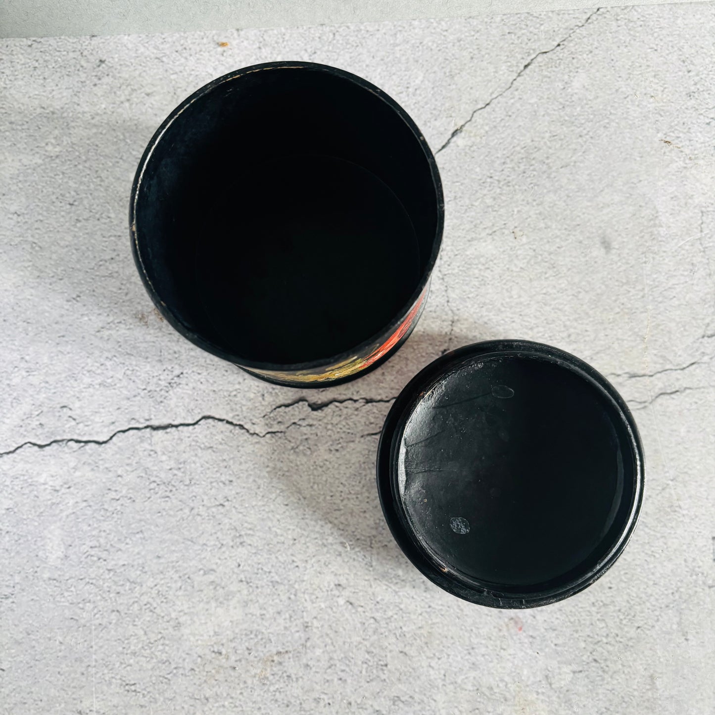 The Mixologist Meg - Antique Black Lacquer Paper Mache Box