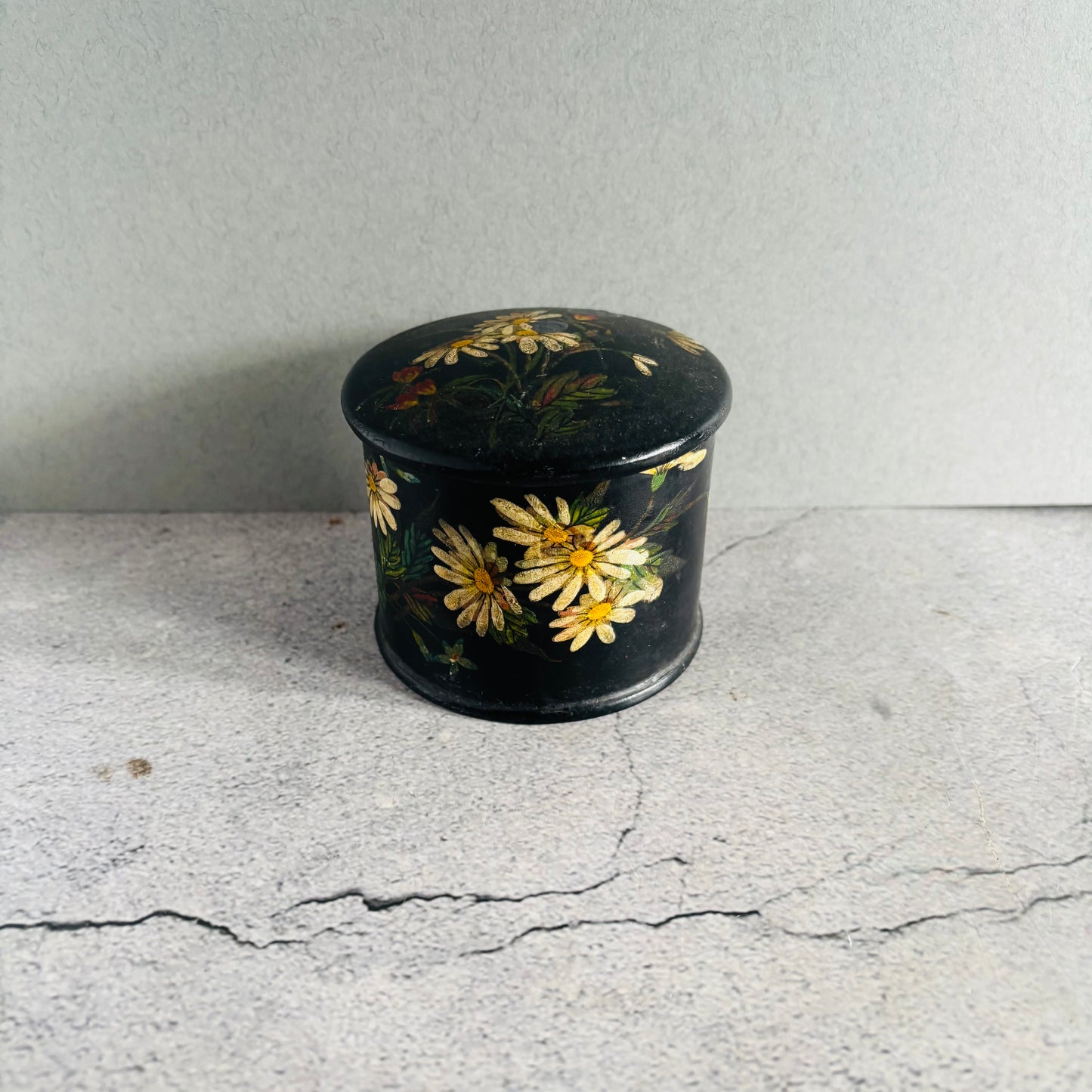 The Mixologist Meg - Antique Black Lacquer Paper Mache Box