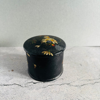 The Mixologist Meg - Antique Black Lacquer Paper Mache Box