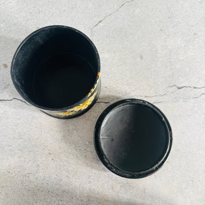 The Mixologist Meg - Antique Black Lacquer Paper Mache Box