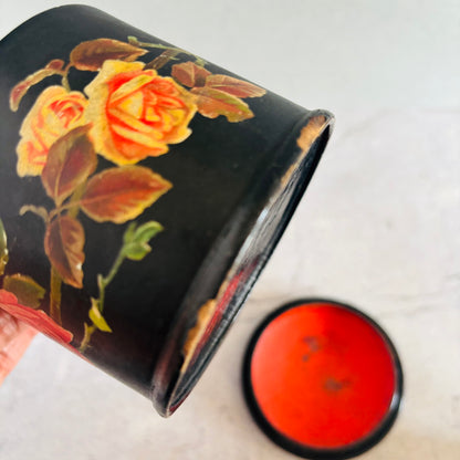 The Mixologist Meg - Antique Black Lacquer Paper Mache Box