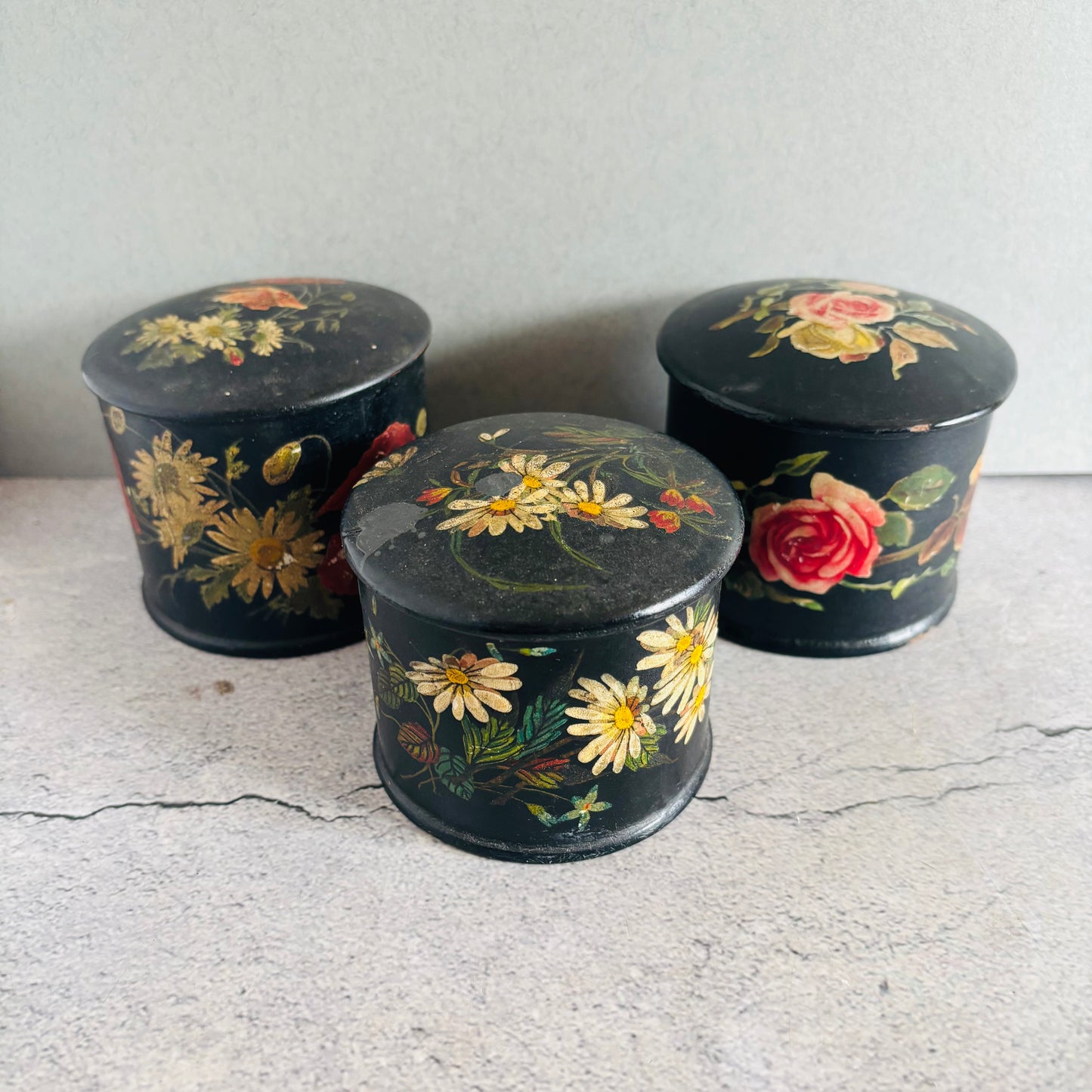 The Mixologist Meg - Antique Black Lacquer Paper Mache Box
