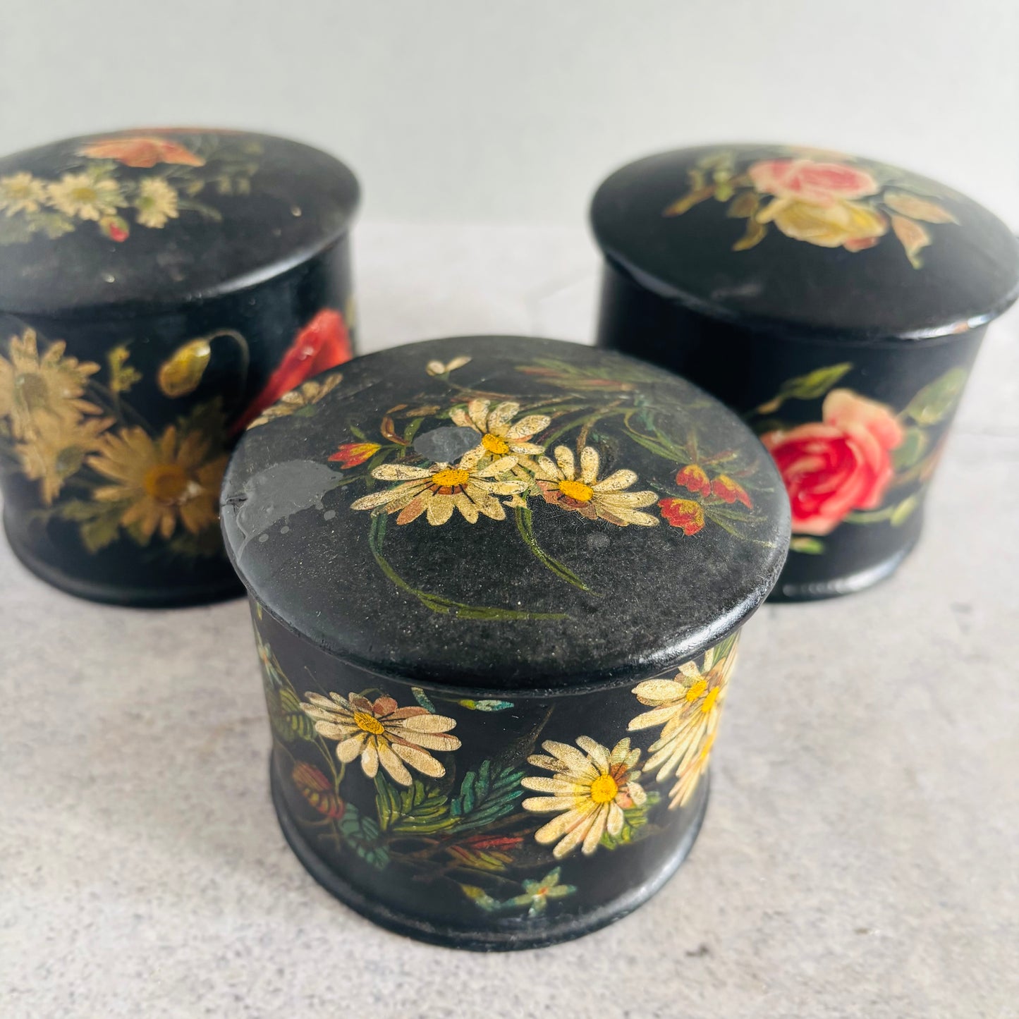 The Mixologist Meg - Antique Black Lacquer Paper Mache Box