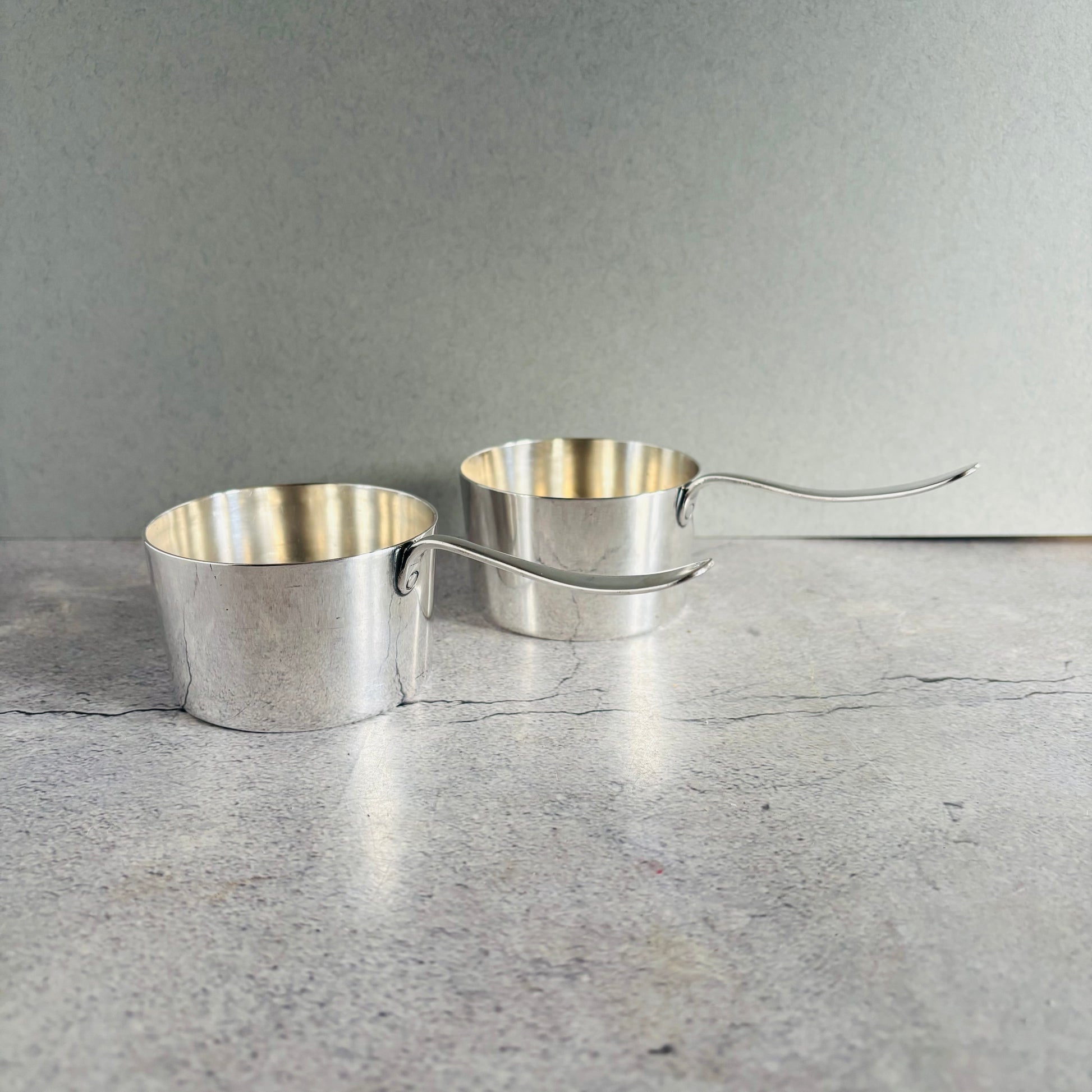 Antique Mappin & Webb Silver Warming Sauce Brandy Pan | Retro Barware