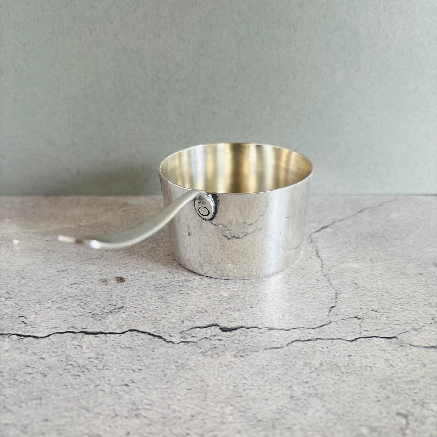 Antique Mappin & Webb Silver Warming Sauce Brandy Pan | Retro Barware