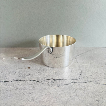 Antique Mappin & Webb Silver Warming Sauce Brandy Pan | Retro Barware