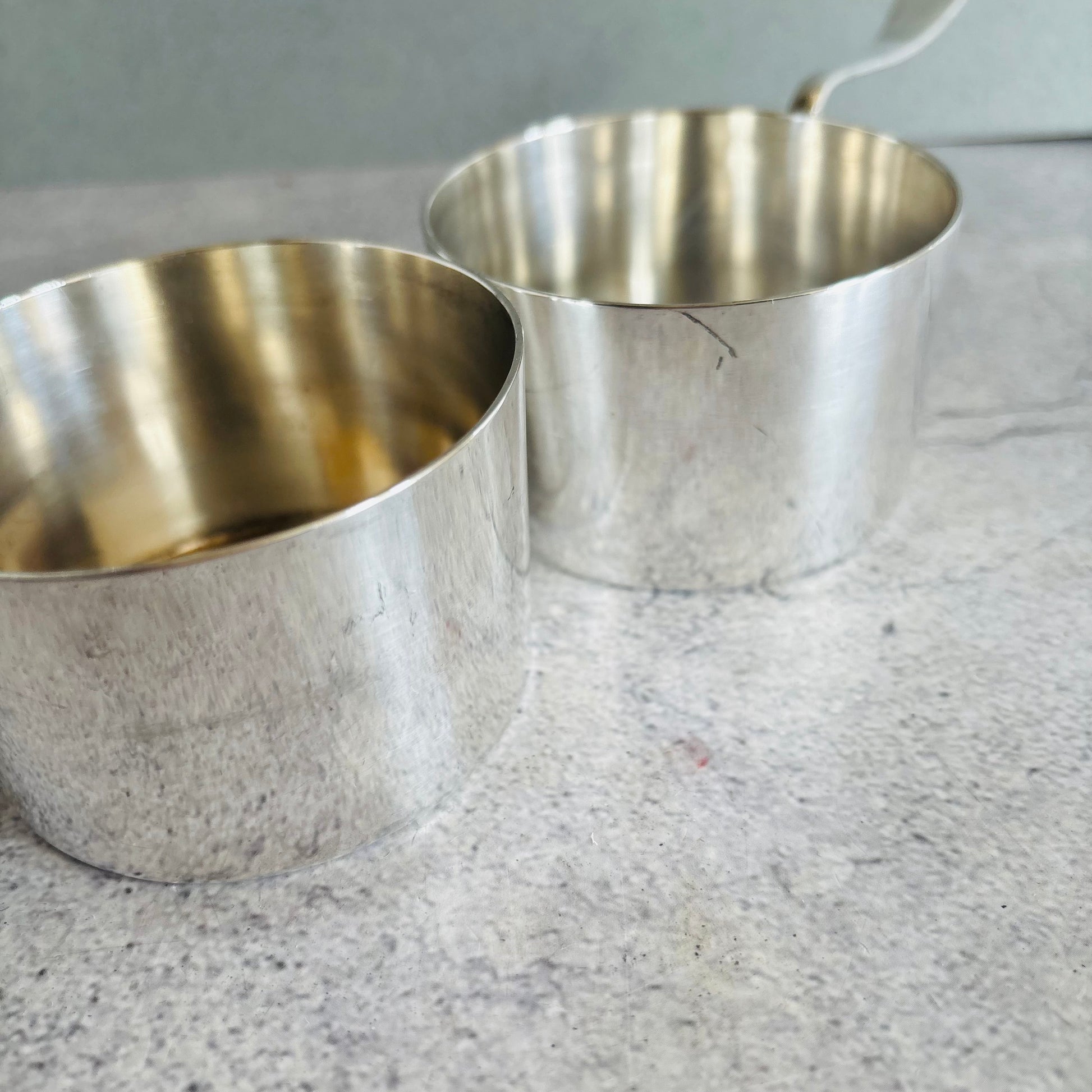 Antique Mappin & Webb Silver Warming Sauce Brandy Pan | Retro Barware