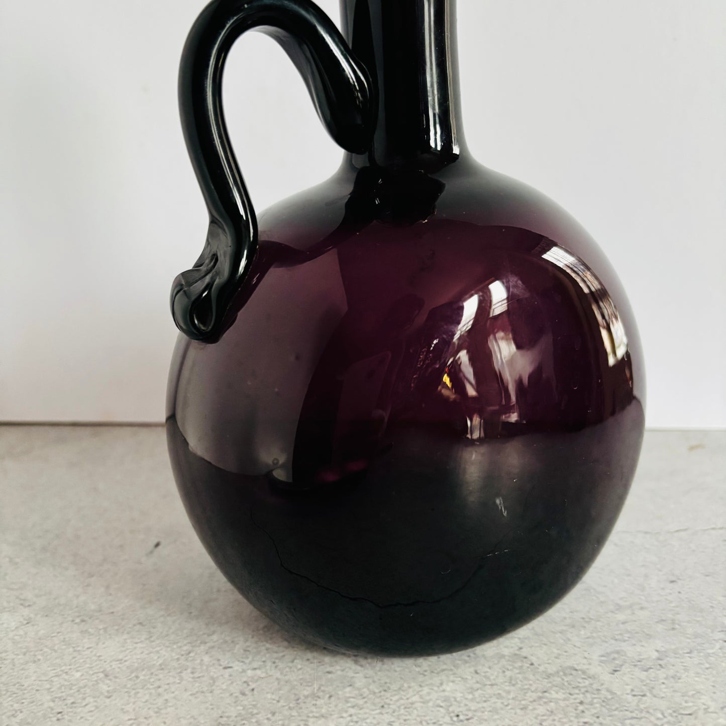 Antique Purple Wine Decanter Flagon | The Urban Vintage Affair